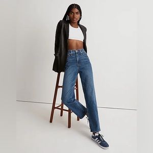 Madewell Perfect Vintage Straight Jean in Mayfield Wash HEMMED